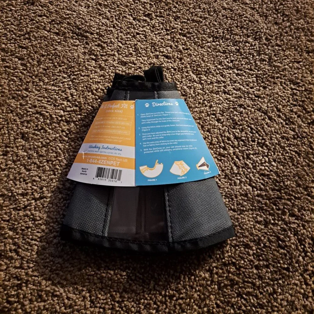 NWT ZenPet - ZenCone Soft Recovery Collar, Size Small